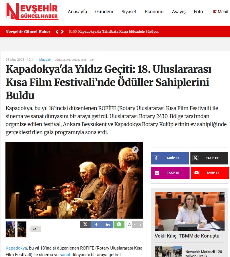 Kapadokya'da Yıldız Geçiti: 18. Uluslararası Kısa Film Festivali’nde Ödüller Sahiplerini Buldu